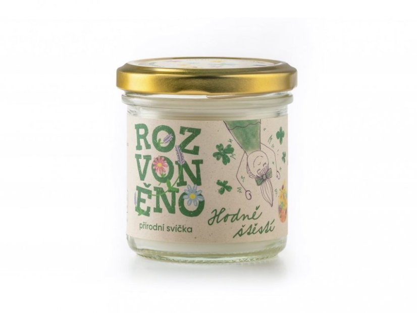 Přírodní svíčka - Hodně štěstí