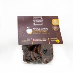 Sušené jabĺčka v pravej belgickej čokoláde origins vanuatu 44%
