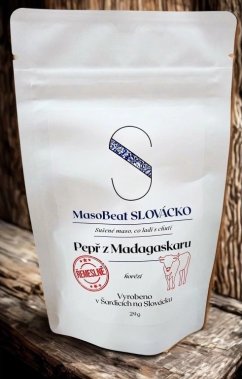 Sušené hovězí maso, pepř z Madagaskaru