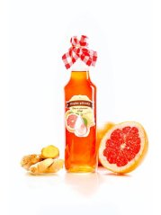 Sirup z červeného grepu se zázvorem