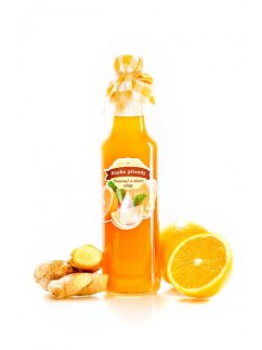 Pomarančový sirup so zázvorom