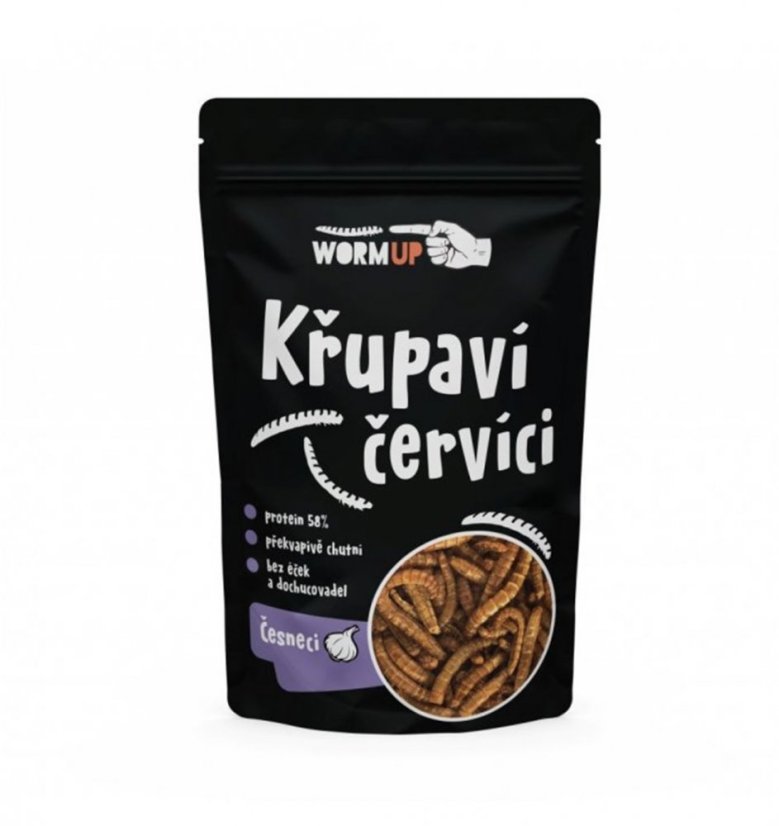 Chrumkaví červíky s cesnakom