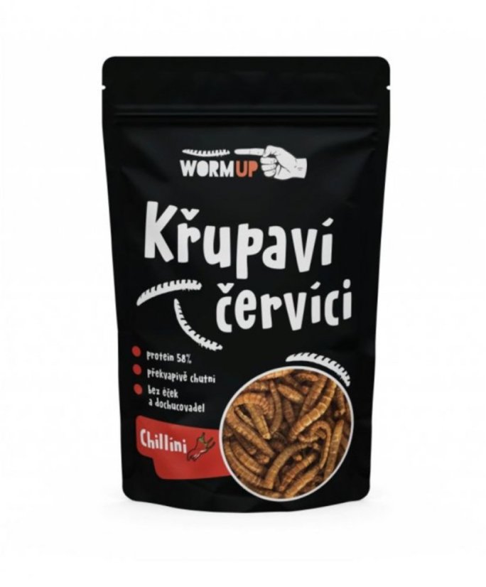 Chrumkaví červíky s čili