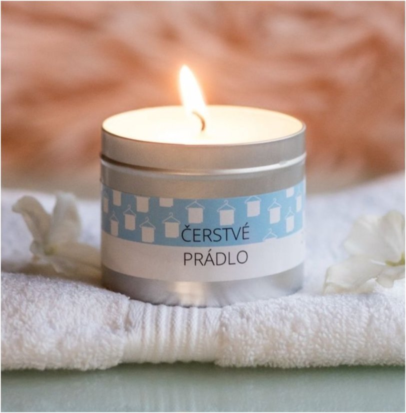 Sviečka v plechovke, Čerstvá bielizeň, drevený knôt