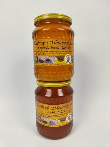 Květový Moravský med z období květu slunečnic