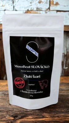 Bravčové sušené mäso: Žlté kari
