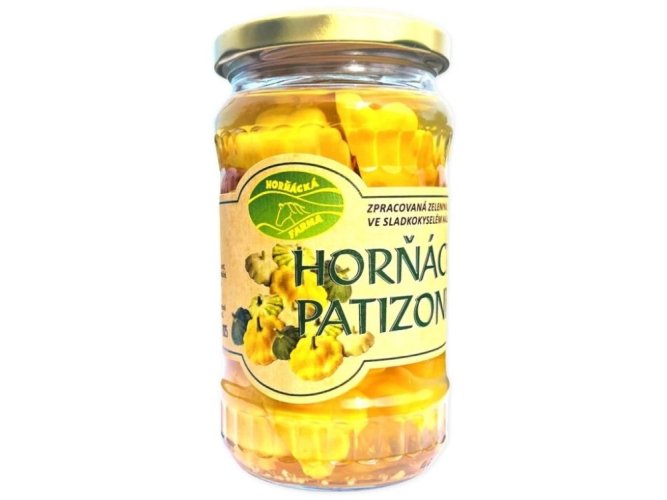 Horňácké patizonky žluté s vroubkem