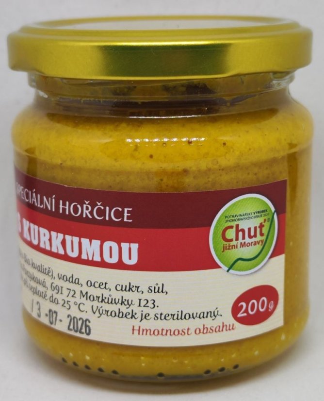 Hořčice s kurkumou