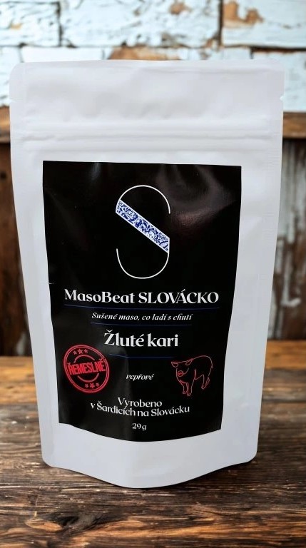 Bravčové sušené mäso: Žlté kari