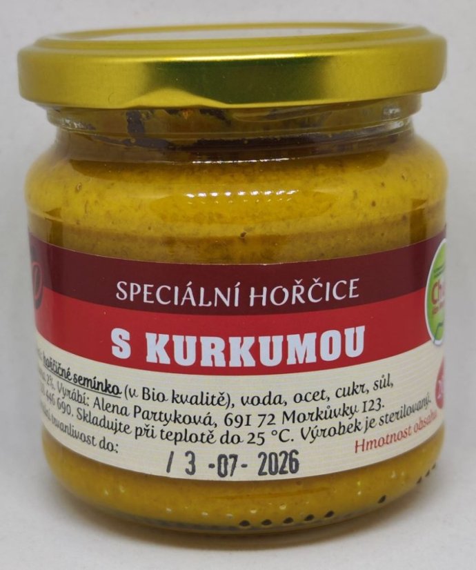 Hořčice s kurkumou