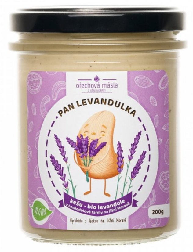 Orechové maslo pán levanduľka