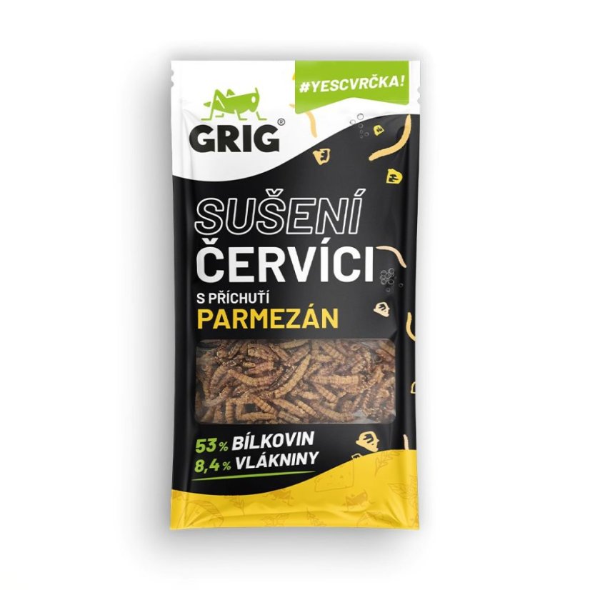Sušenie červíky Parmezán