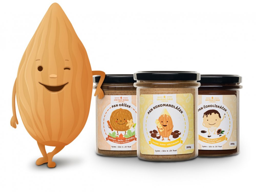 Ořechová másla z Jižní Moravy - Vegan