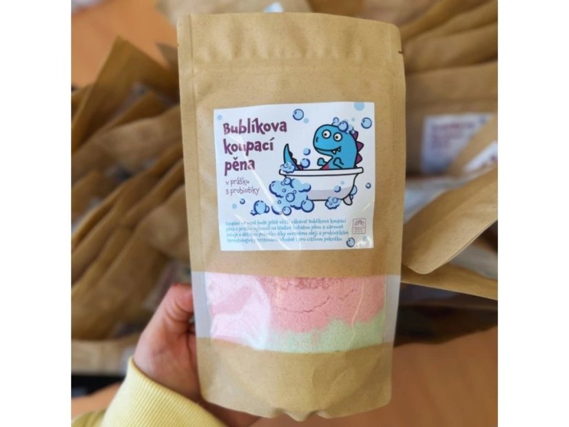Bublíkova koupací pěna v prášku s probiotiky